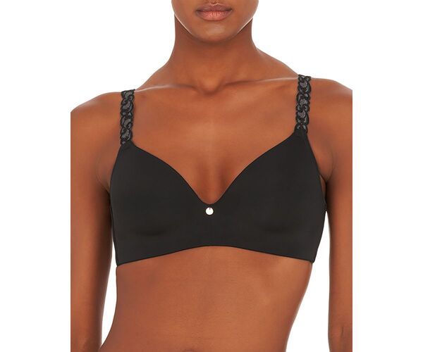 ナトリ レディース アンダーウェア ブラジャー Natori Pure Luxe Wireless Contour Bra Black ブラック