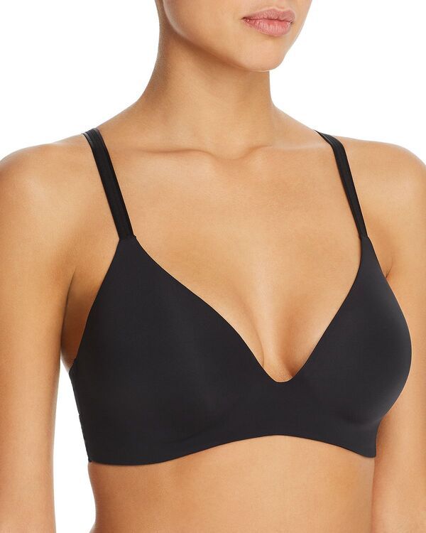 レミステレー レディース アンダーウェア ブラジャー Le Mystre Second Skin Wireless Bra Black ブラック 16,436円