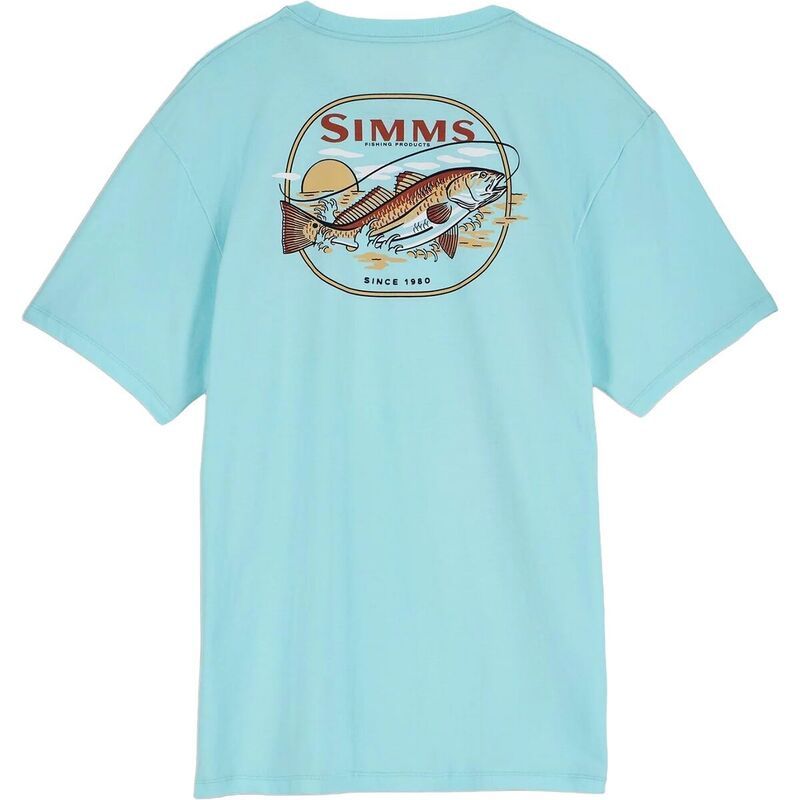 シムズ メンズ トップス Tシャツ Simms Redfish TShirt Mensea Breeze