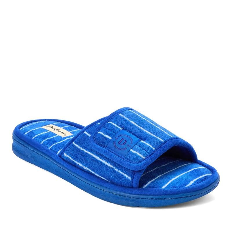 ディアフォームズ レディース シューズ サンダル Dearfoams Collin Menslippers Blue Stripe ブルー