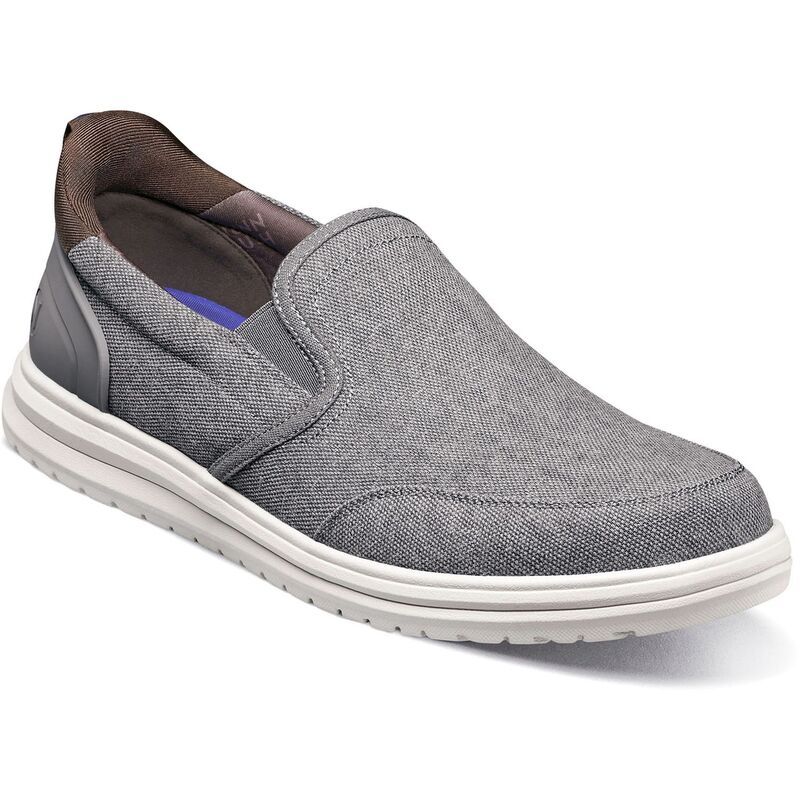 ノンブッシュ レディース シューズ スニーカー Nunn Bush Mens Brew City EZ Hands Free Moc Toe SlipOn Shoes Gray Multi グレー