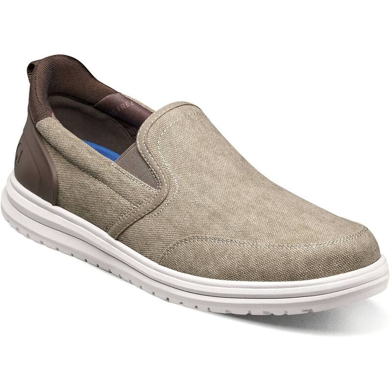 ノンブッシュ レディース シューズ スニーカー Nunn Bush Mens Brew City EZ Hands Free Moc Toe SlipOn Shoestone Multi ストーン