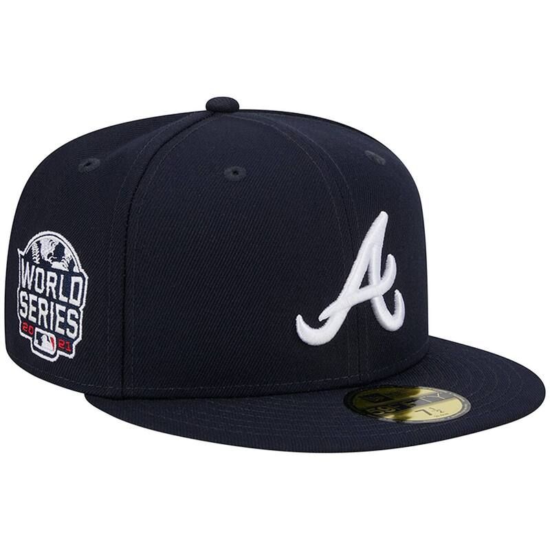 ニューエラ レディース アクセサリー 帽子 Mens New Era Navy Atlanta Braves 2021 World Series Team Color 59FIFTY Fitted Hat Brv Navy ネイビー