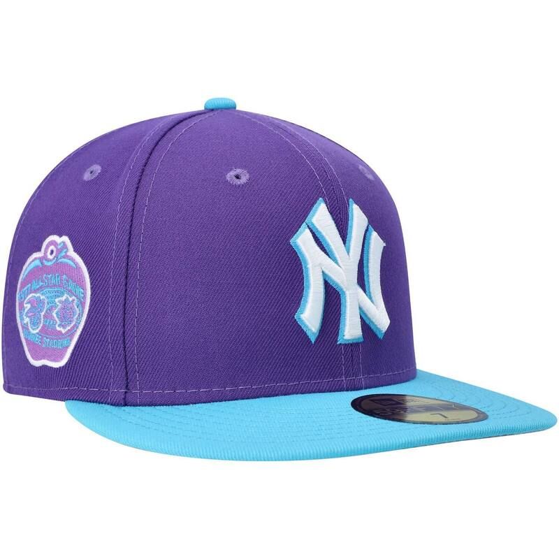 ニューエラ レディース アクセサリー 帽子 Mens New Era Purple New York Yankees Vice 59FIFTY Fitted Hat Ynk Purple パープル