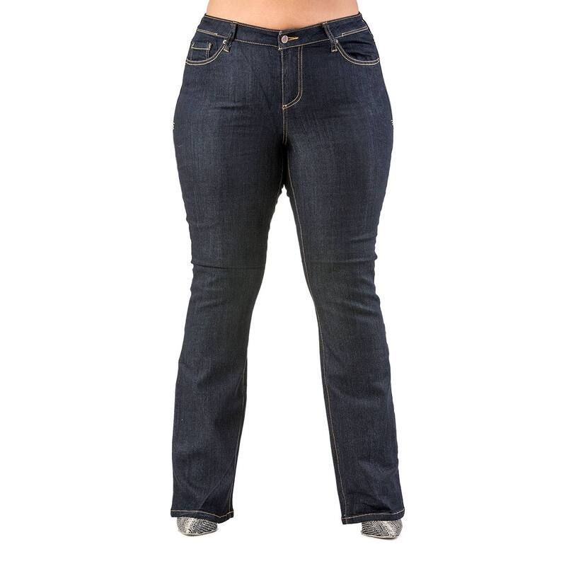 ポエティック ジャスティス レディース ボトムス デニムパンツ プラスサイズ ブーツ ジーンズ Poetic Justice Plusize Curvy Fit Stretch Denim Slim Boot Cut Jeans Rinse Indigo イン 14,026円