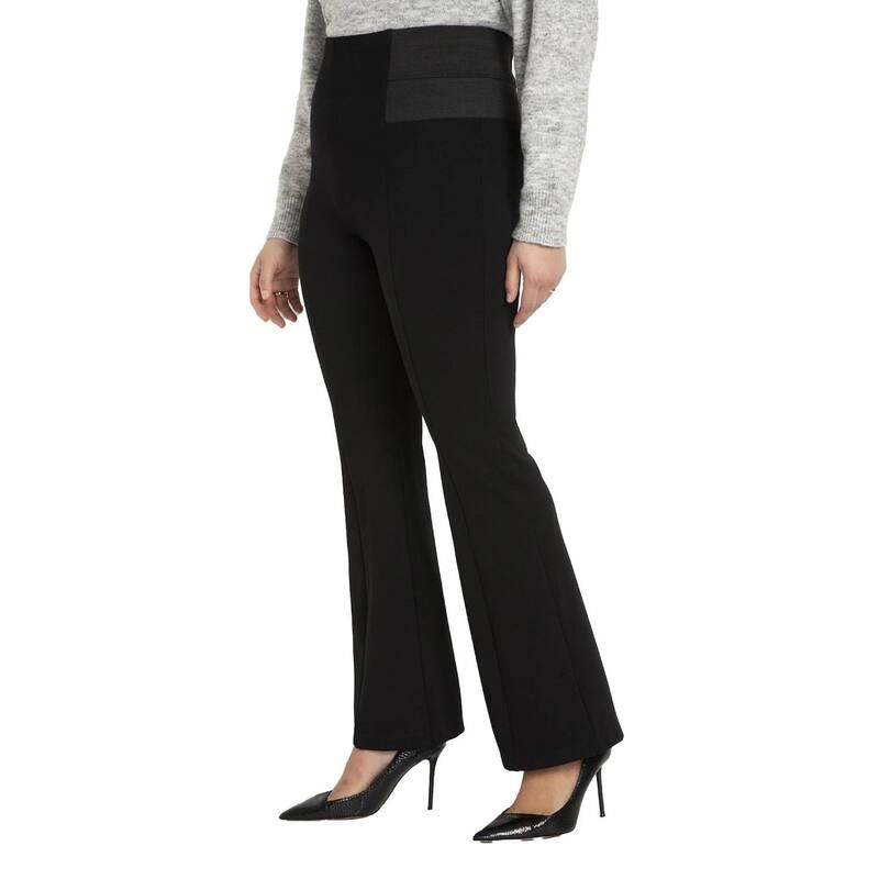 エロクイ レディース ボトムス カジュアルパンツ フレア プラスサイズ ELOQUII Womens Plusize Miracle Flawless Flare Leg Pantotally Black ブラック