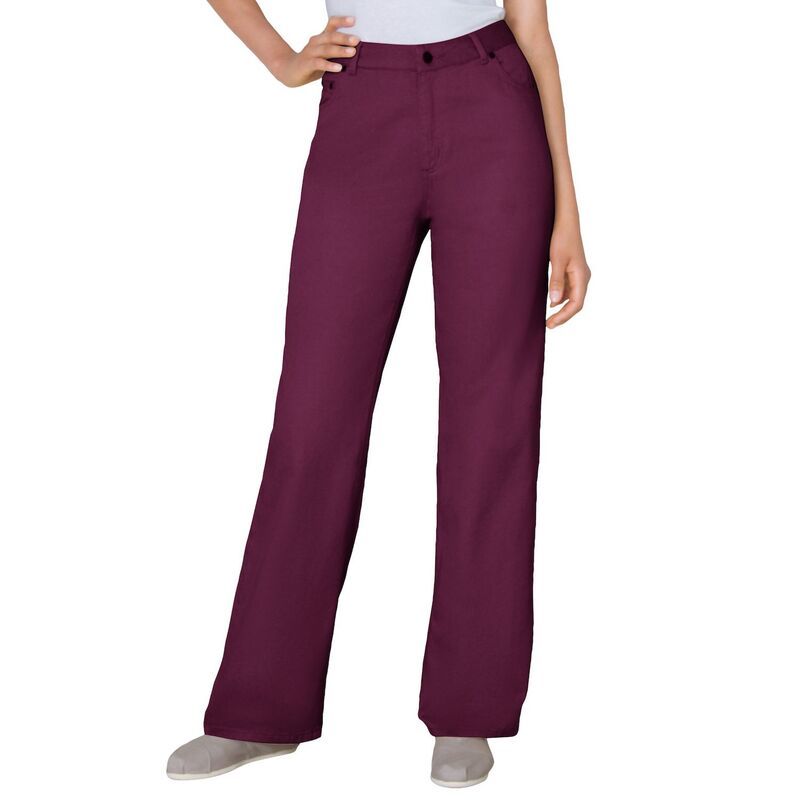ウーマン ウィズイン レディース ボトムス デニムパンツ プラスサイズ プチ コットン ジーンズ Woman Within Plusize Petite Perfect Relaxed AllCotton Denim FivePocket Jeans Deep