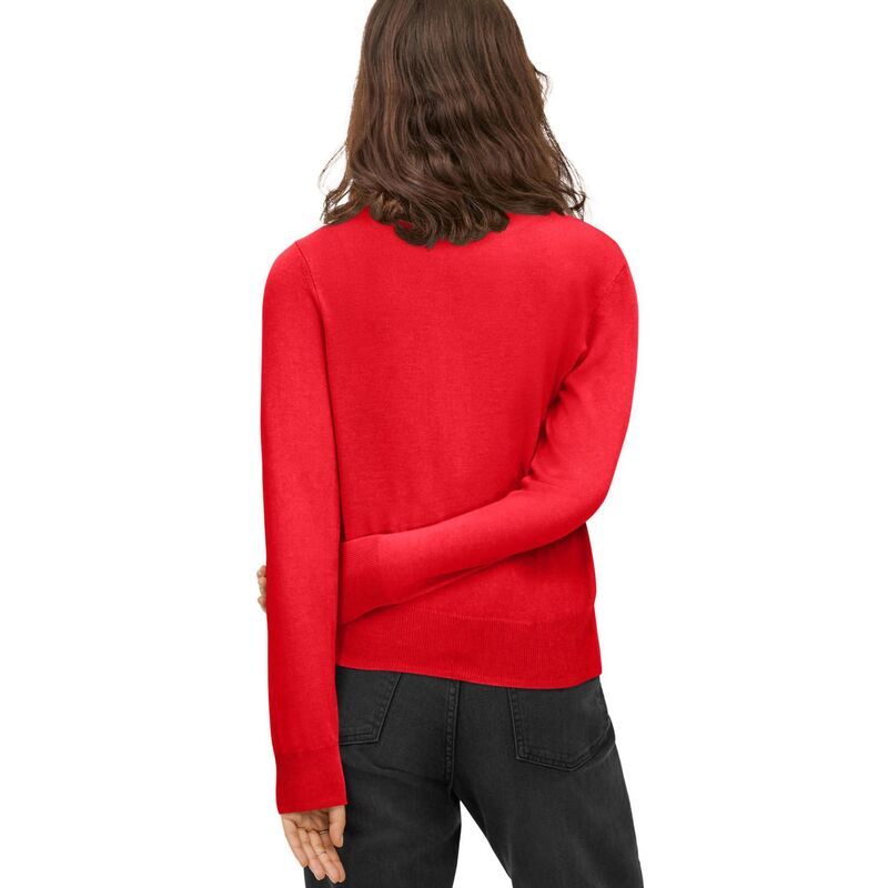 Ellos レディース アウター ニット・セーター プラスサイズ カーディガン ellos Plusize Boxy Cardigan Raspberry Sorbet