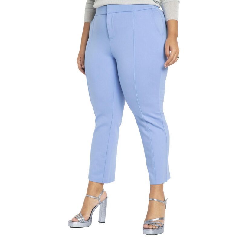 エロクイ レディース ボトムス カジュアルパンツ プラスサイズ プチ ELOQUII Womens Plusize Petite The Ultimate Stretch Slim Leg Pant Cornflower Blue ブルー