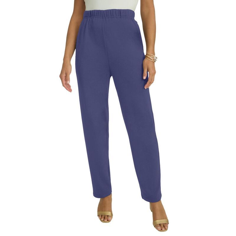 ジェシカロンドン レディース ボトムス カジュアルパンツ ストレート プラスサイズ Jessica London Womens Plusize Soft Ease Straight Leg Pant Deep Dusk