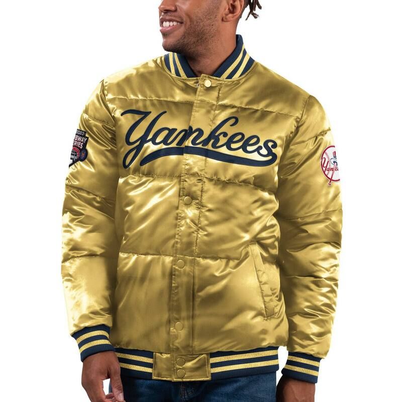 スターター レディース アウター ジャケット・ブルゾン Menstarter Gold New York Yankees 2023 Subway Series Bronx Bomber FullSnap Jacket Ynk Gold ゴールド