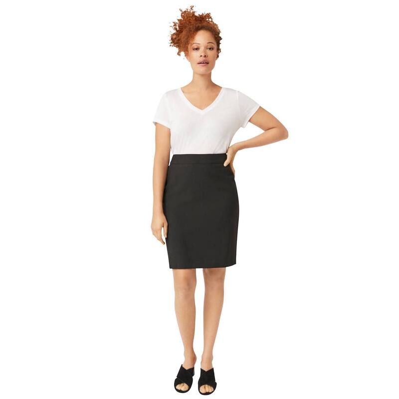 Ellos レディース ボトムスカート プラスサイズ ellos Plusize Pencil Skirt Black ブラック