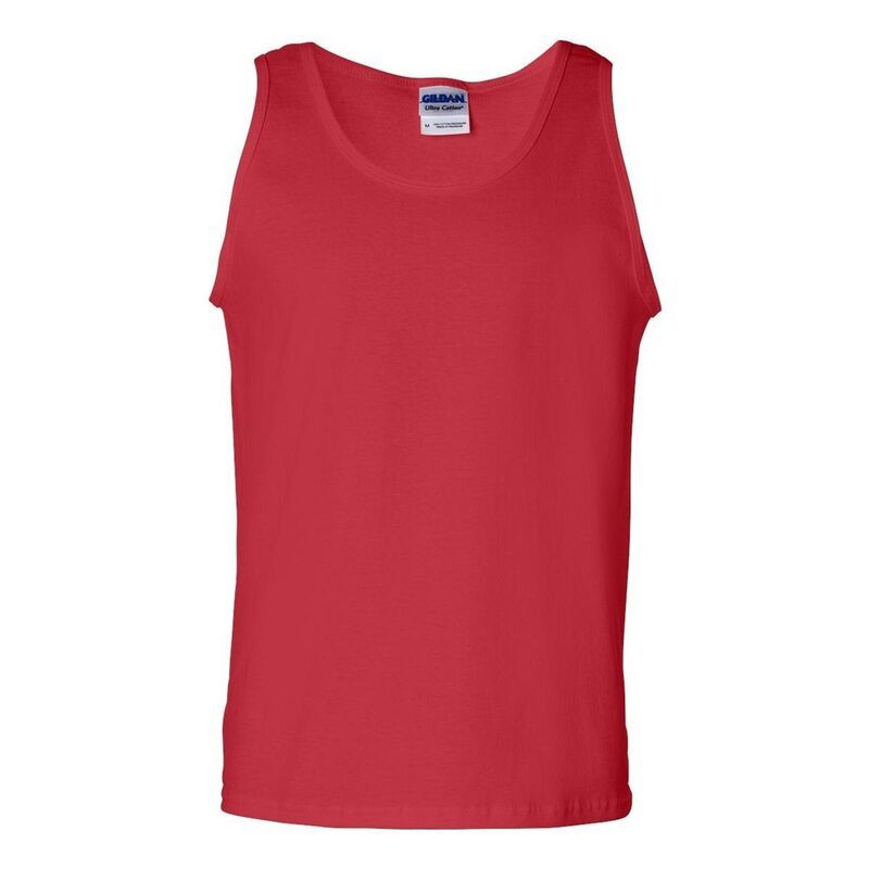ギルダン レディース トップス Tシャツ コットン Gildan Ultra Cotton Tank Top Red レッド