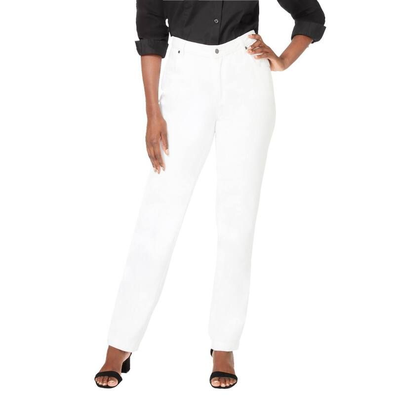 ジェシカロンドン レディース ボトムス デニムパンツ プラスサイズ コットン Jessica London Womens Plusize Classicotton Denim StraightLeg Jean White ホワイト 12,760円