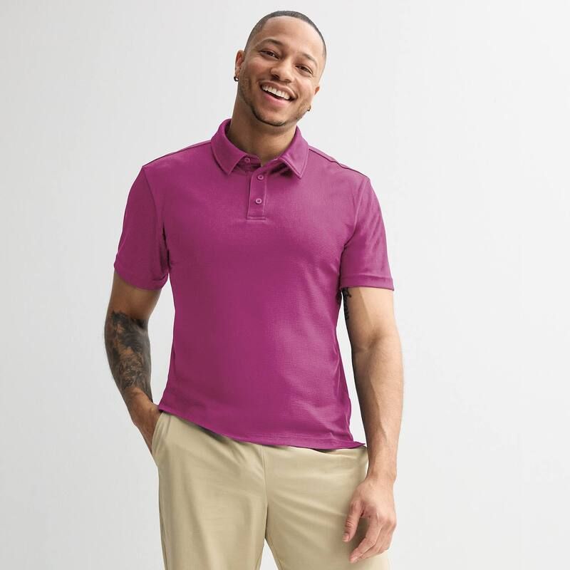 Tek Gear レディース トップス Tシャツ ポロシャツ Mens Tek Gear Adaptive Dry Tek Polo Chianti Wine ワイン