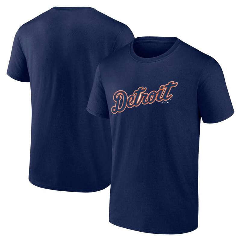 アンブランデッド レディース トップス Tシャツ ロゴ Unbranded Mens Logo Athletic Navy Detroitigers Wordmark TShirtgr Navy ネイビー