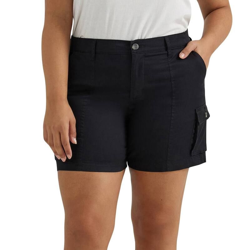 リー レディース ボトムス ハーフパンツ・ショーツ プラスサイズ ショートパンツ Plusize Lee Flex To Go Cargo Shorts Black ブラック