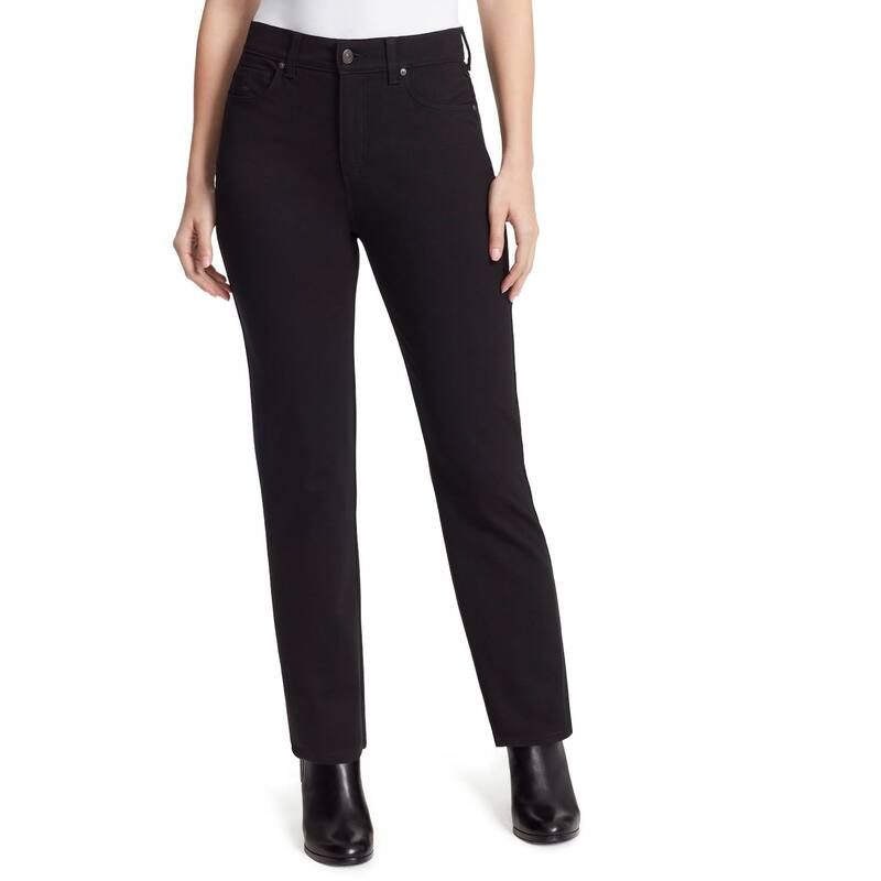 グロリアバンデービルト レディース ボトムス カジュアルパンツ プチ Petite Gloria Vanderbilt Amanda Ponte Pants Black ブラック