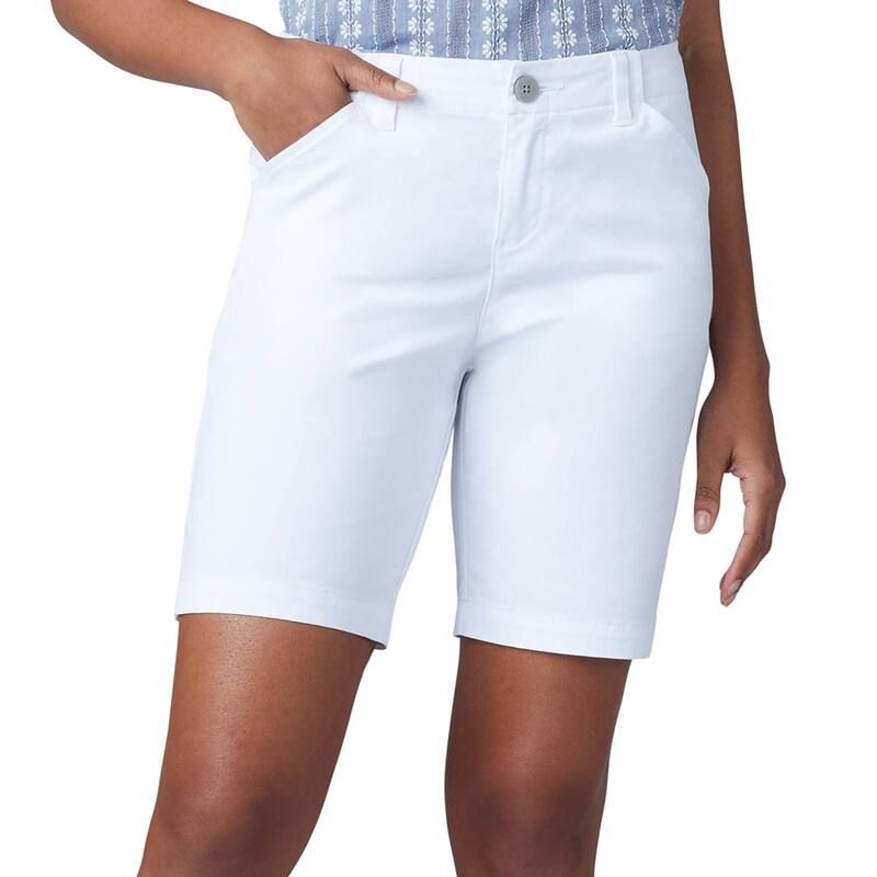 リー レディース ボトムス ハーフパンツ・ショーツ ショートパンツ Womens Lee Chino Bermuda Shorts White ホワイト
