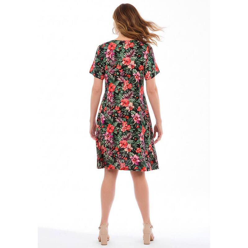 ウーマン ウィズイン レディース トップス ワンピース プラスサイズ Woman Within Plusize Short Crinkle Dress White Blue Floral ホワイト ウーマン ウィズイン レディース トップス ワンピース プラスサイズ Woman Within Plusize Short Crinkle Dress White Blue Floral ホワイト