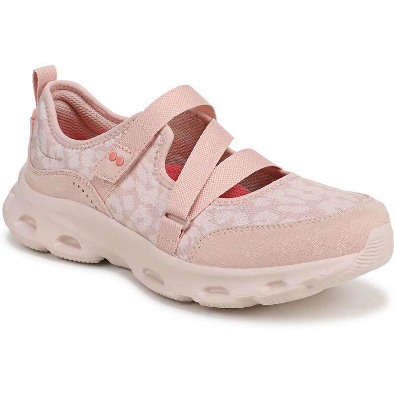 ライカ レディース シューズ スニーカー Rykactivfoam Womens Mary Jane Walking Sneaker Cameo Blush Leopard ブラッシュ