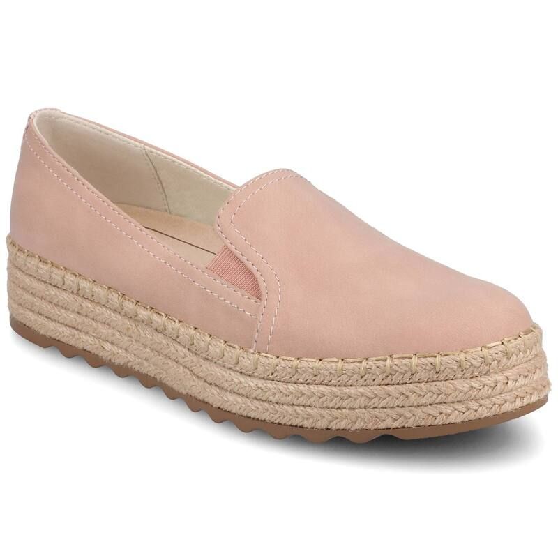 ジャーニー レディース シューズ サンダル Journee Catalina WomenslipOn Round Toespadrille Shoes Blush ブラッシュ