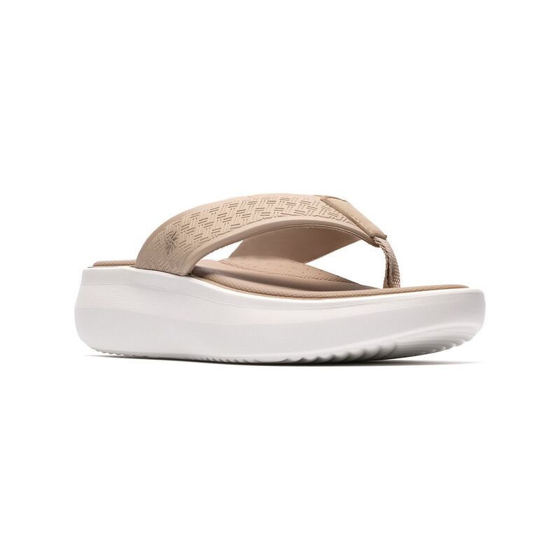 クラークス レディース シューズ サンダル Clarks Cloudsteppersolevana Post Womens Cushioned Flip Flopsand サンド
