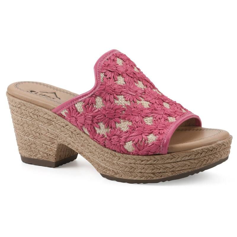 クリフバイホワイトマウンテン レディース シューズ サンダル Cliffs by White Mountain Bizzie Womens Wedge Sandals Magenta Fabric マゼンタ