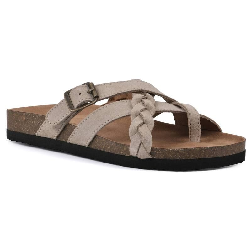 ホワイトマウンテン レディース シューズ サンダル White Mountain Harrington Womens Cushioned Footbedsandalsandal Wood Suede ホワイト