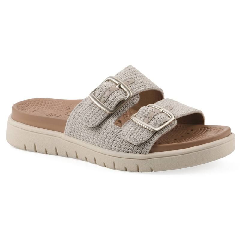 ホワイトマウンテン レディース シューズ サンダル White Mountainanny Womens Recovery Slide Sandals Taupe Fabric トープ