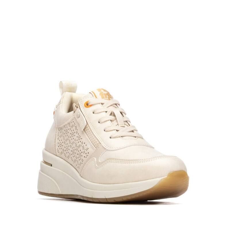 リフレッシュ レディース シューズ スニーカー レース Refresh Collection Womens Wedge LaceUp Sneakers 175052 Beige ベージュ