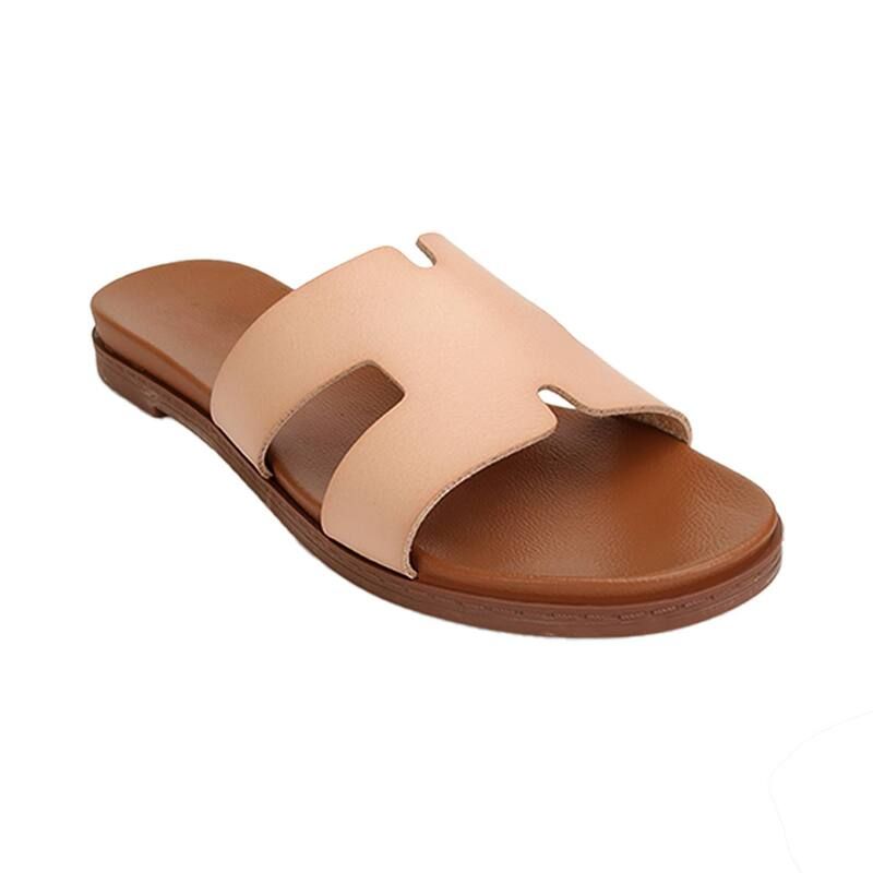 ヨキ レディース シューズ サンダル Yoki Doreen05 WomenslipOn HBand Sandal Slide Beige ベージュ