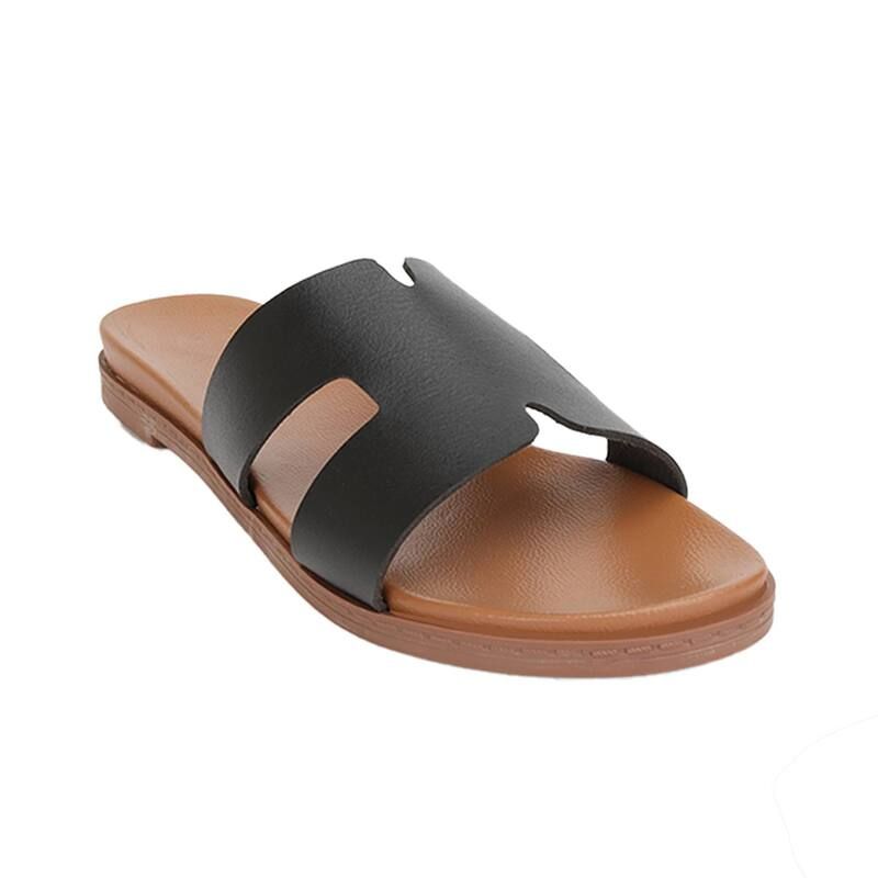 ヨキ レディース シューズ サンダル Yoki Doreen05 WomenslipOn HBand Sandal Slide Black ブラック