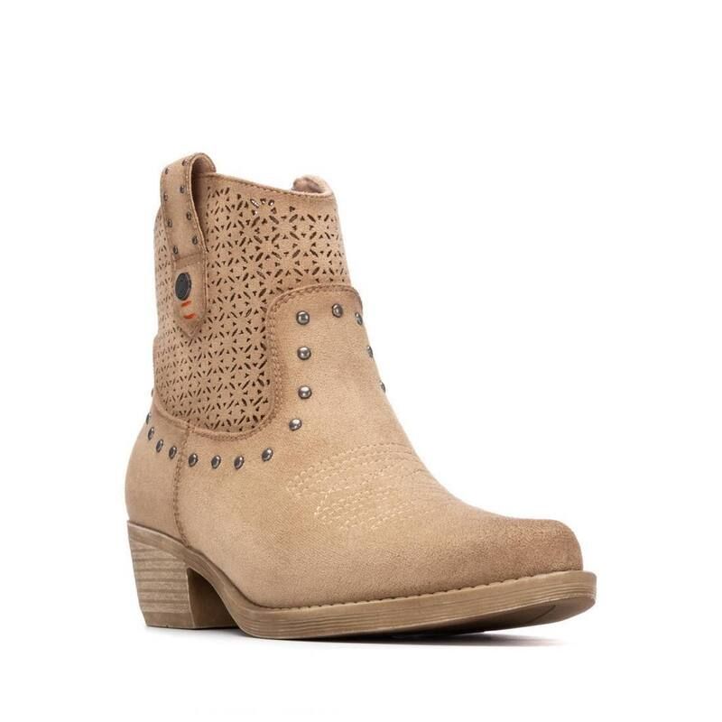 リフレッシュ レディース シューズ ブーツ・レインブーツ スエード アンクル Refresh Collection Womensuede Ankle Booties 175042 Beige ベージュ