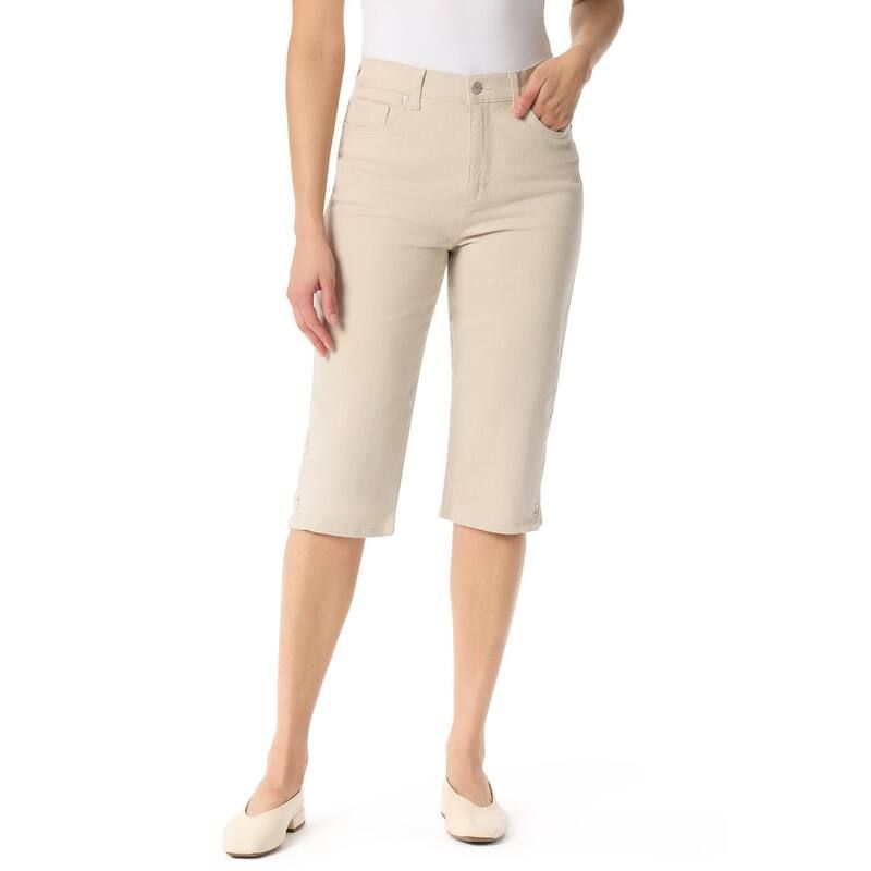 グロリアバンデービルト レディース ボトムス カジュアルパンツ キャップ Womens Gloria Vanderbilt Amanda Skimmer Capri Pantstonewood