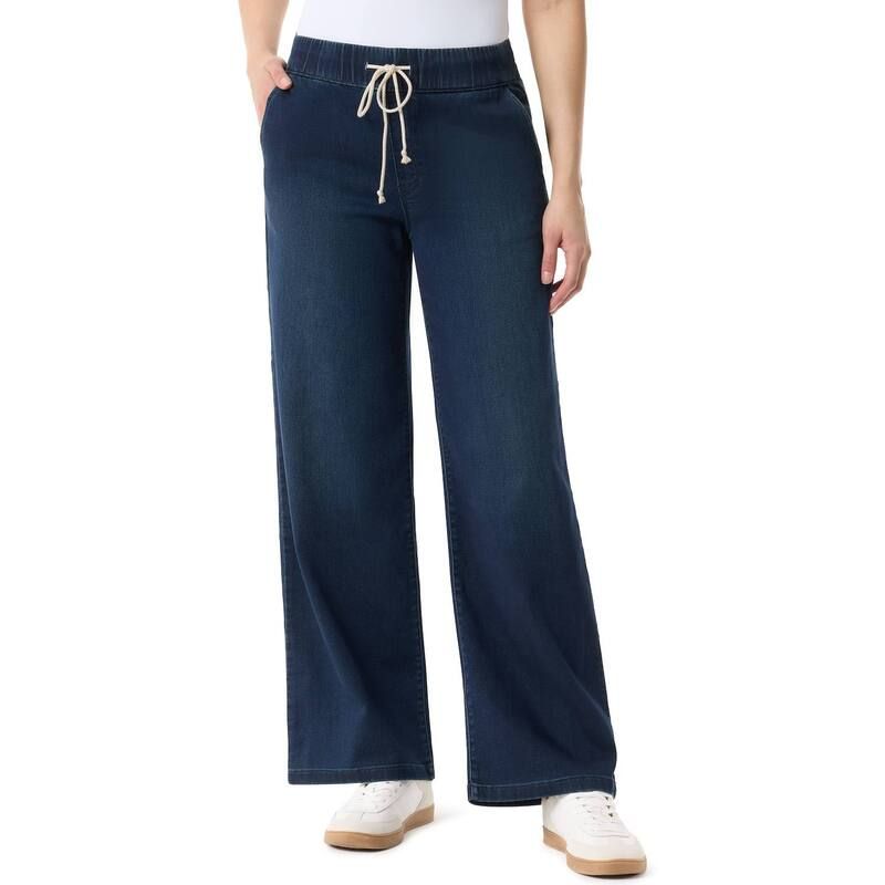 グロリアバンデービルト レディース ボトムス デニムパンツ ワイドレッグ ジーンズ Womens Gloria Vanderbilt Relaxed Wide Leg Drawstring Jeans Rawlins