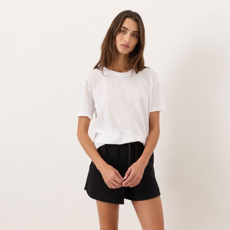 パクト レディース トップス Tシャツ コットン Pact Organicotton Featherweight Slub Relaxed Tee White ホワイト