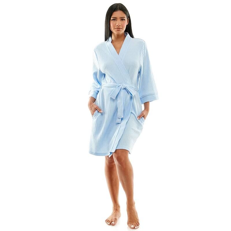 クロフト＆バロー レディース アンダーウェア ナイトウェア Womens Croft Barrow Kimono Robe Clear Peri
