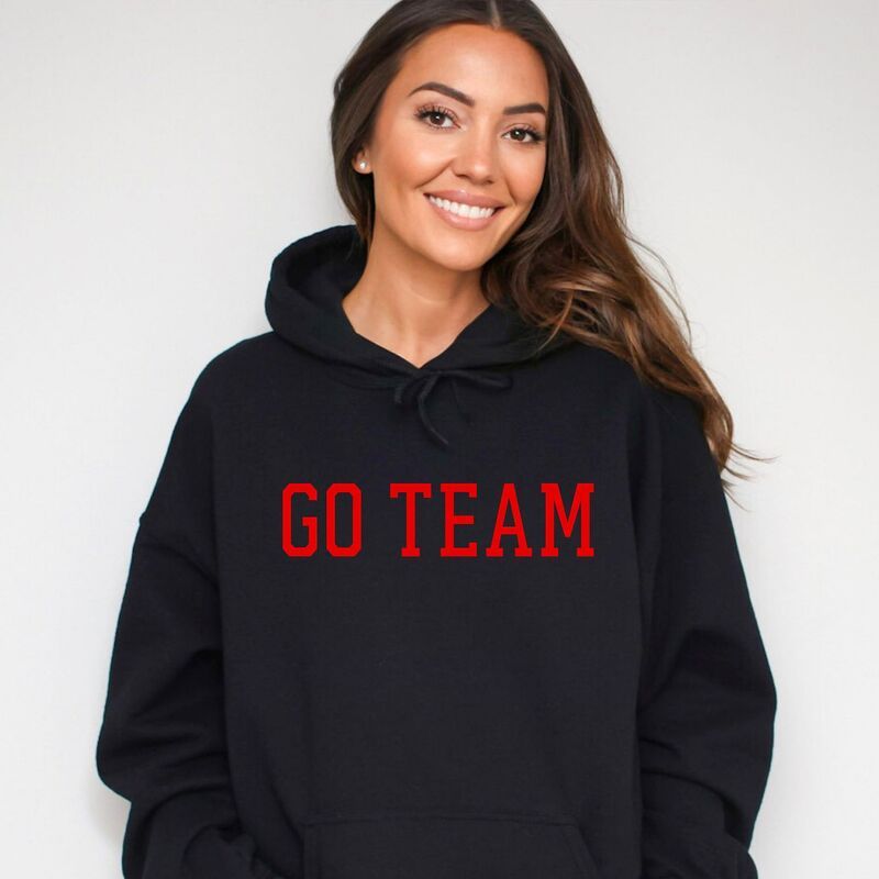 Simply Sage Market レディース トップス Tシャツ パーカー グラフィック Simply Sage Market Go Team Varsity Womens Graphic Hoodie Midnight
