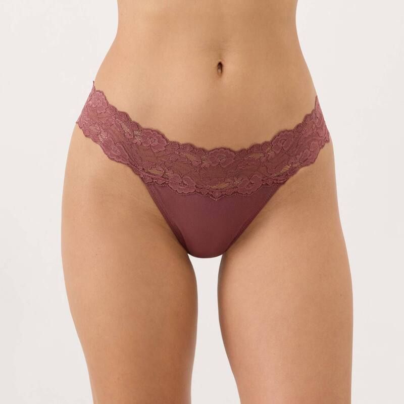 パクト レディース アンダーウェア パンツ レース Pact Lace Waisthong 3Pack Lace Lilies