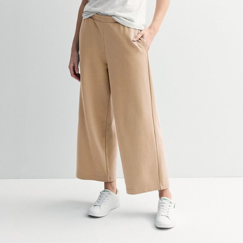 ソノマ レディース ボトムス カジュアルパンツ ワイドレッグ パイル Womensonoma Goods For Life French Terry Wide Leg Pants Latte Smoothie