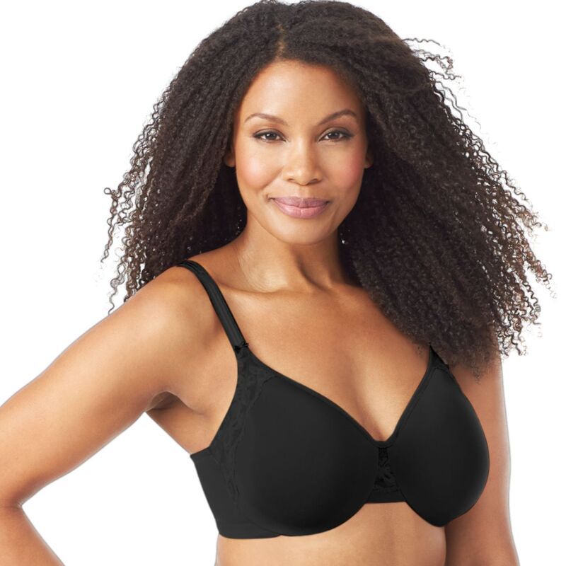 オルガ レディース アンダーウェア ブラジャー ミニ Olga Bras Cloud 9 FullFigure 2ply Underwire Minimizer Bra GI8961A Black ブラック