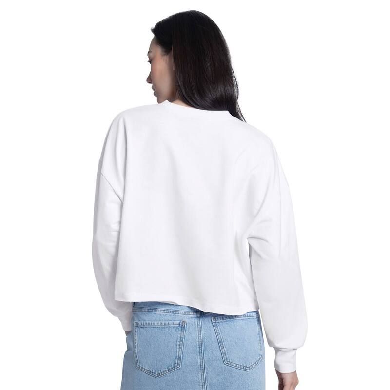 ジースリー フォーハー バイ カール バンクス レディース トップス Tシャツ スウェット クロップド Womens GIII 4Her by Carl Banks White Detroitigers Bleachers Cropped Pullover S