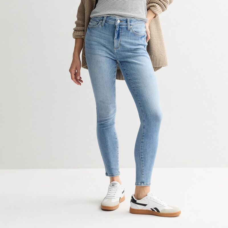 ソノマ レディース ボトムス デニムパンツ プチ ジーンズ Petite Sonoma Goods For Life High Rise Skinny Jeans Medium Light Wash