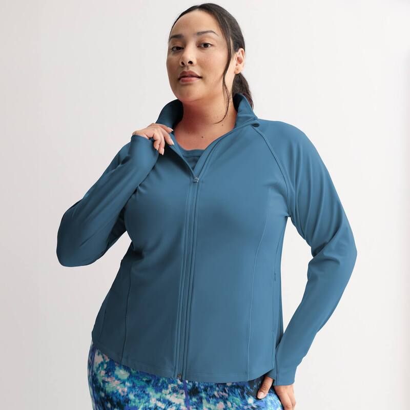 Tek Gear レディース アウター ジャケット・ブルゾン プラスサイズ Plusize Tek Gear Ultrastretch Performance Jacket Ocean Teal ティール