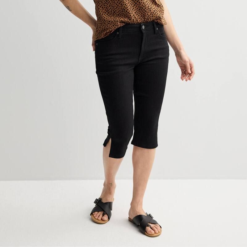 ソノマ レディース ボトムス カジュアルパンツ キャップ Womensonoma Goods For Life Mid Rise Capris Black ブラック