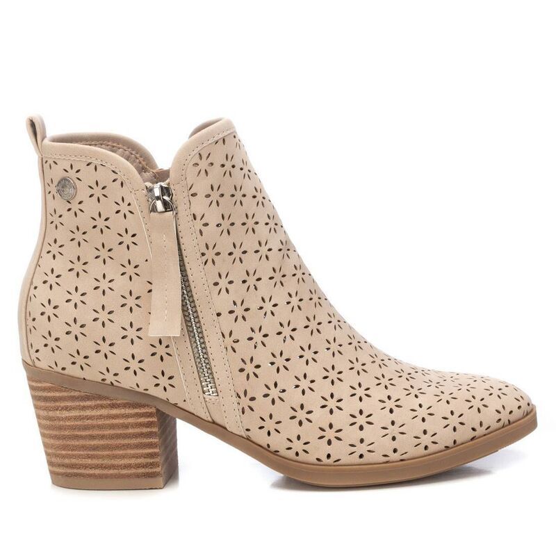 リフレッシュ レディース シューズ ブーツ・レインブーツ Refresh Womens Fashion Booties with Side Zipper 172784 Beige ベージュ