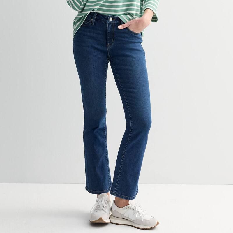 ソノマ レディース ボトムス デニムパンツ ブーツカット プチ ブーツ ジーンズ Petite Sonoma Goods For Life MidRise Bootcut Jeans Bright Medium Blue ブルー