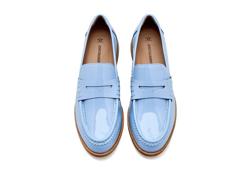 ジョンストンアンドマーフィー レディース シューズ スリッポン・ローファー Johnston Murphy Gillian Penny Loafers Light Blue ブルー ジョンストンアンドマーフィー レディース シューズ スリッポン・ローファー Johnston Murphy Gillian Penny Loafers Light Blue ブルー