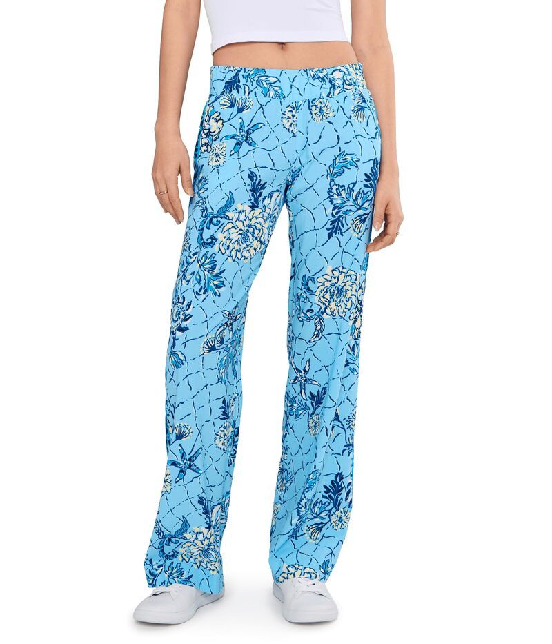 リリーピュリッツァー レディース ボトムス カジュアルパンツ Lilly Pulitzer Bal Harbour Stretch Palazzo Bellevue Blue B ブルー
